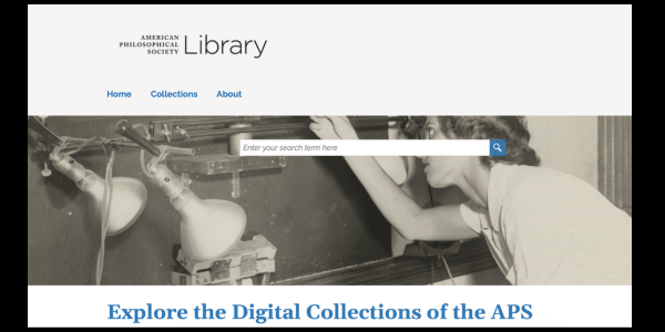 screenshot of manuscript search tool